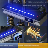 Lumispa ThermoFusion LED Shower System – Luxury Rainfall Shower Panel with Digital Temperature Display & Bath Mixer