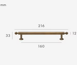Montelisse Antique Brass Cabinet Handles – Luxury Furniture Pulls | Vintage Kitchen & Drawer Hardware