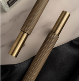 Ardent Forge Knurled Brass Handle – Industrial T-Bar Cabinet Pull | Antique Bronze Luxury Furniture Hardware