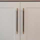 Ardent Forge Knurled Brass Handle – Industrial T-Bar Cabinet Pull | Antique Bronze Luxury Furniture Hardware