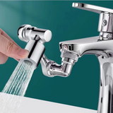 FlexFlow 1080 Swivel Tap Extender – Universal Dual Spray Faucet Attachment | Multi-Angle Water Saving Arm