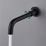 Velmor Wall Basin Mixer – Brushed Stainless Bathroom Faucet | Solid Brass Dual-Hole Sink Tap
