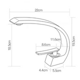 Arcelle Curve Basin Mixer – Contemporary Brass Bathroom Faucet | Elegant Single Lever Sink Tap