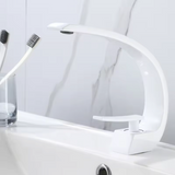 Arcelle Curve Basin Mixer – Contemporary Brass Bathroom Faucet | Elegant Single Lever Sink Tap