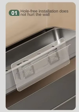 SinkMate Kitchen Sink Organiser – ABS Sponge & Draining Rack | Compact Countertop Storage Solution