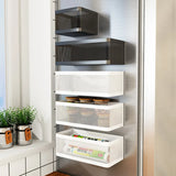 SideVault Magnetic Fridge Organiser – Metal Kitchen Storage Shelf | No-Drill Space Saver