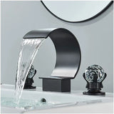 HeritageFlow LuxeSpread Bathroom Faucet – 8" Widespread Dual-Handle Vanity Mixer