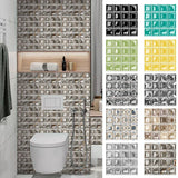 MosaicGlow Peel & Stick Tiles – 3D Waterproof Wall Stickers | Decorative PVC Mosaic Panels for Kitchens & Bathrooms