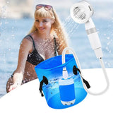 AquaNomad SmartCamp Portable Shower – Rechargeable Outdoor Camping Shower | Digital Display Travel Wash System