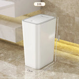 PureVault Compact Waste Bin – 10L Odour-Sealing Press Lid Bin | Modern Space-Saving Design
