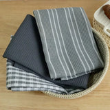 LinenCraft Cotton Tea Towel Set – Ultra-Absorbent Kitchen Towels | Reusable Soft Cotton Dish Cloths