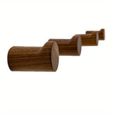 Eloria WalnutElegance Handcrafted Wall Hooks – Solid Walnut Wood Coat & Accessory Hooks (1–6 Piece Set) | Traditional Decorative Hanging Storage