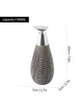 MaisonCeré Heritage Soap Dispenser – Vintage Ceramic Refillable Pump Bottle for Bathroom & Kitchen