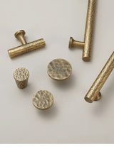 Atelier Forge Hammered Brass Handles – Vintage Bronze Cabinet Pulls | Artisan Furniture Hardware