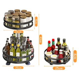 SpinVault Rotating Spice Organiser – 360° Kitchen Storage Carousel | Non-Slip Countertop Rack