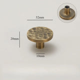 Atelier Forge Hammered Brass Handles – Vintage Bronze Cabinet Pulls | Artisan Furniture Hardware