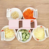 PrepGlide Multi-Cut Slicer – Handheld Vegetable & Fruit Cutter | Stainless Steel Kitchen Prep Tool