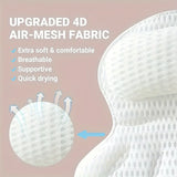 CloudEase Spa Bath Pillow – 3D Air Mesh Neck & Back Support | Quick-Dry Luxury Bath Cushion