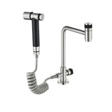 SteelFlow Pro360 Utility Faucet – 3040 Stainless Steel Swivel Tap | Cold Water Kitchen & Outdoor Sink Mixer