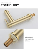 Steelhaven Mono Cold Basin Tap – Stainless Steel Single-Lever Sink Faucet | Compact Commercial & Utility Design