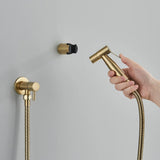 NoirJet Stainless Steel Bidet Spray Set – Matte Black Wall-Mounted WC Shattaf | Hygienic Toilet & Cleaning Sprayer