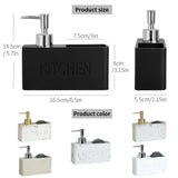 CleanLuxe Kitchen Soap Station – 2-in-1 Soap Dispenser & Sponge Organiser | Modern Sink Countertop Storage
