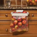 ClipBin Hanging Bag Holder – Portable Cabinet Trash Bag Hook | Compact Waste Organiser