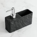 Velora Stone Soap Station – 2-in-1 Soap Dispenser & Sponge Holder for Kitchen & Bathroom Sinks