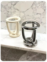 Fjordéa Ceramic Toothbrush Organiser – Minimalist Bathroom Holder | Scandinavian Countertop Storage