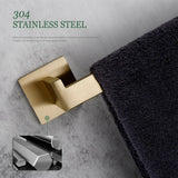 AeroSteel Bathroom Hardware Set – Brushed Stainless Steel Towel Rail & Accessory Collection | Modern Wall-Mounted Bathroom Fixtures
