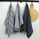 LinenCraft Cotton Tea Towel Set – Ultra-Absorbent Kitchen Towels | Reusable Soft Cotton Dish Cloths