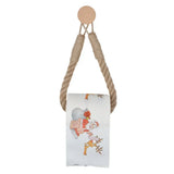 HangEasy Rope Towel & Toilet Paper Holder – Boho-Style, No-Drill Wall-Mount Organizer