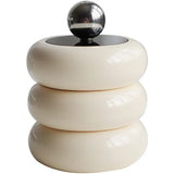 Veloura Ceramic Canister – Luxury Lidded Storage Jar | Decorative Candy, Spice & Candle Container