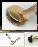 PureSeal Brass Basin Waste Kit – Luxury Pop-Up Drain & Anti-Odour Trap | Premium Bathroom Sink Drain Set