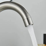 OnyxFlow Swivel Basin Mixer – Black Nickel Bathroom Faucet | 360° Stainless Steel Sink Tap