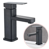 Eclipse Duo Basin Mixer – Black & Chrome Bathroom Faucet | Contemporary Hot & Cold Sink Tap