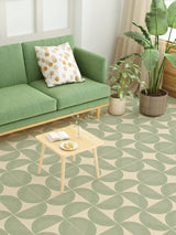 NordicTyle 12-Piece Scandinavian Floor & Wall Sticker Set – Thick PVC Peel-and-Stick Tiles for Modern Home Décor