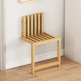 Nordhaven Folding Bamboo Wall Bench – Space-Saving Entryway Seat | Minimalist Nordic Hallway Stool