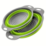 CollapsoChef Silicone Colander – Foldable Kitchen Strainer Basket | Space-Saving Food Prep Essential