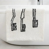 Veloursa Velvet Bath Rug – Absorbent Non-Slip Floor Mat | Modern European Home Décor