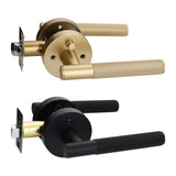 Aurelis Knurled Privacy Door Lever – Modern Keyless Interior Handle | Luxury Matte Door Hardware