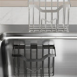 SinkVault Stainless Steel Sink Organiser – Drill-Free Kitchen Storage Rack | Modern Countertop Tidy