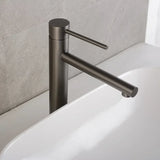 RoseElevate LuxeTall – Brushed Rose Gold High-Arc Vessel Sink Faucet