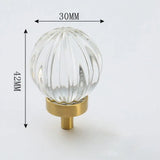 Éclatéra Crystal Cabinet Knob – Champagne Gold Furniture Handle | Luxury Drawer & Wardrobe Hardware