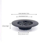 CleanDrip Pro Black Stainless Steel Sink Strainer – Heavy-Duty Drain Hair Catcher with Lift Handle