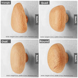 Scandinavian Pebble Wood Hooks – Minimalist No-Drill Coat & Door Hangers | Modern Home Organisation