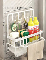 SinkMate Kitchen Sink Organiser – ABS Sponge & Draining Rack | Compact Countertop Storage Solution