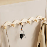 Arqevia RuralHook 6-Hook Wall Rack – Rustic Aluminium Coat & Towel Hooks | Heavy-Duty Drill-Mounted Storage for Bathroom, Kitchen & Hallway