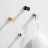 SilverLatch Adhesive Hooks – Polished Brass Wall Hangers | Heavy-Duty No-Drill Storage Hooks