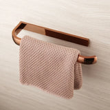 RoseVale Luxury Bathroom Hardware Set – Rose Gold Solid Brass 5-Piece Wall-Mounted Accessory Collection